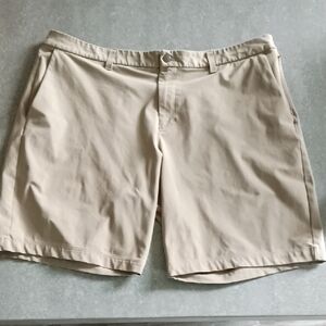 lululemon athletica Cream Flat Front Shorts
